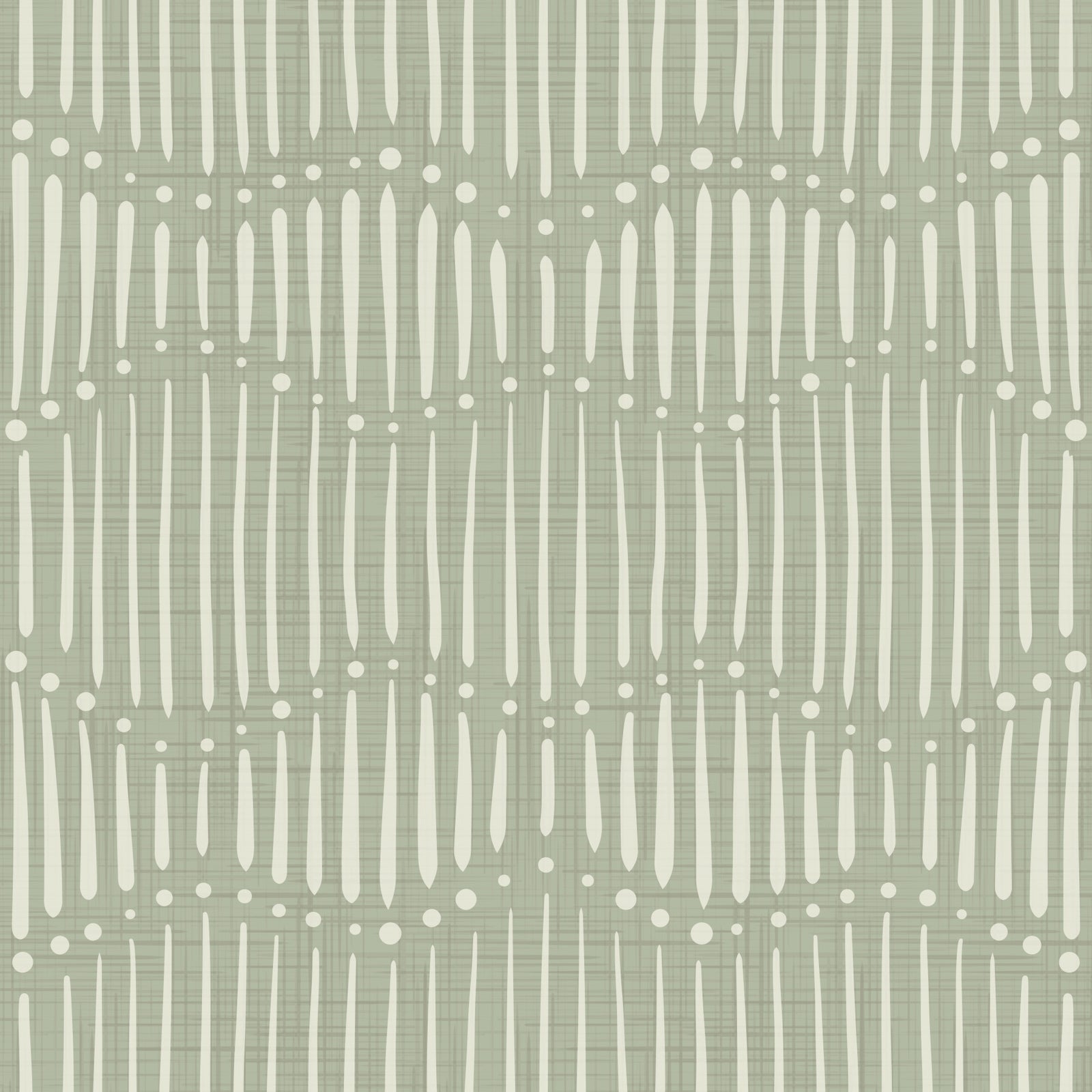 Boho Waves On Sage Canvas Wallpaper⁠