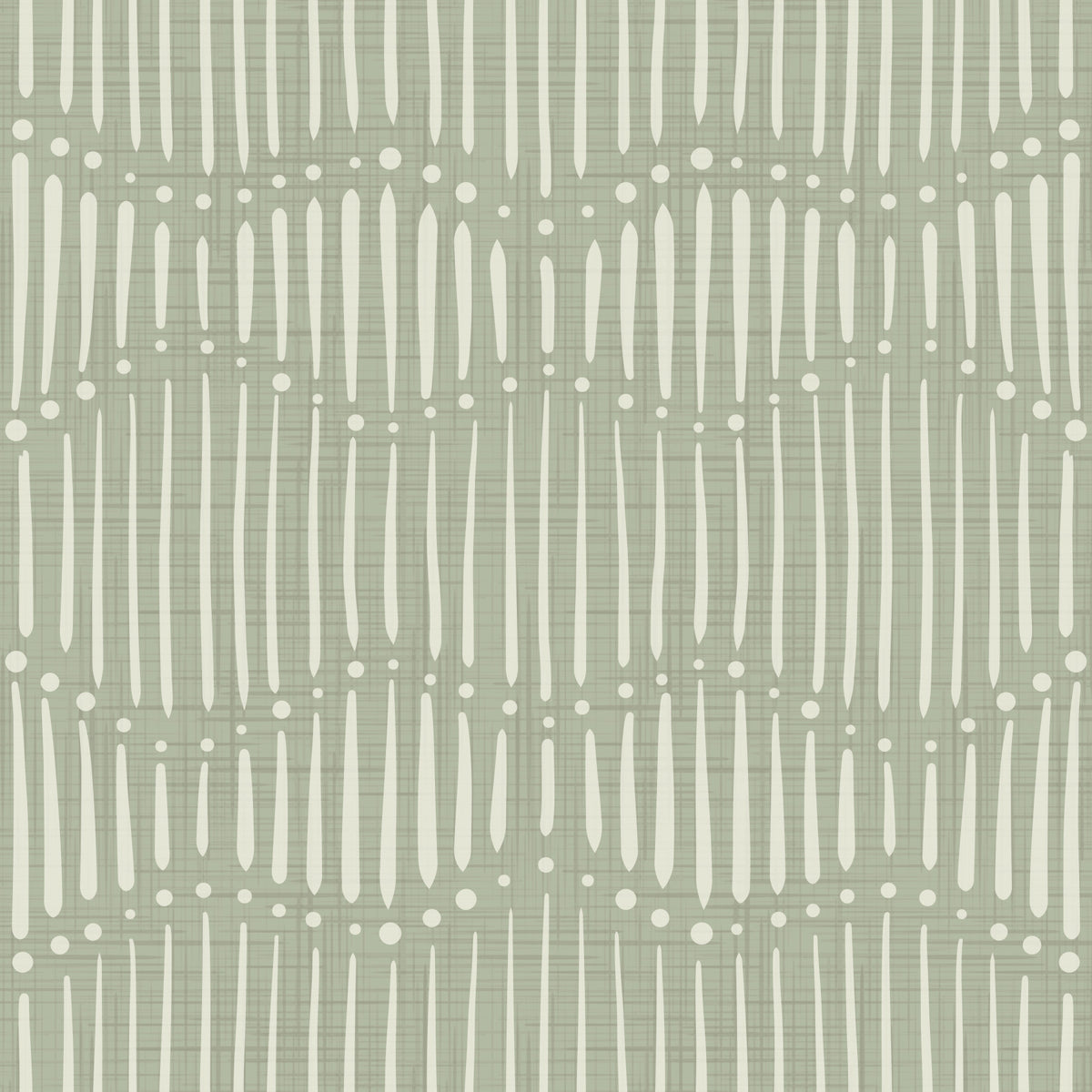 Boho Waves On Sage Canvas Wallpaper⁠ in your room — zoomed