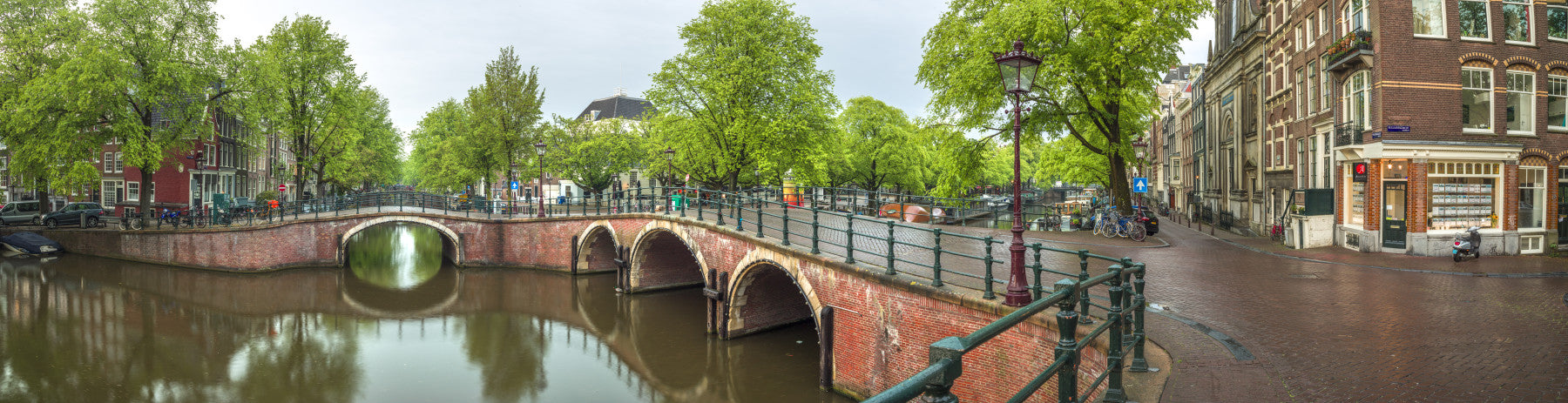 Dutch Cityscape Charm Wall Mural