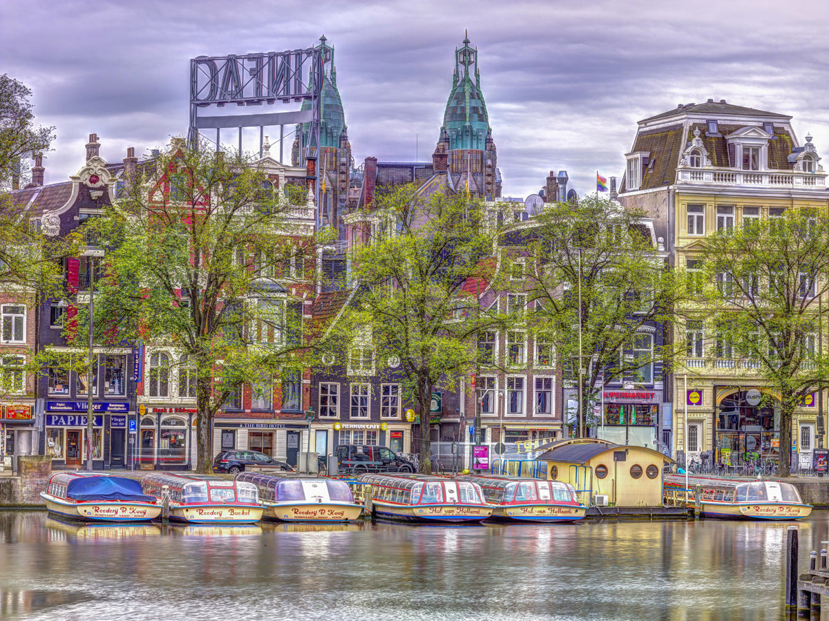 Amsterdam Canalside Charm Wall Mural in your room