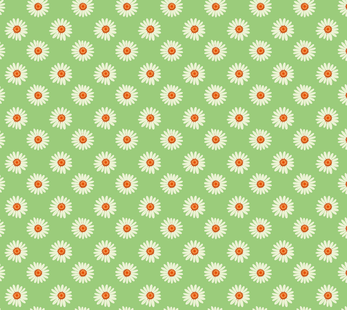 Daisies on Green  Wallpaper⁠