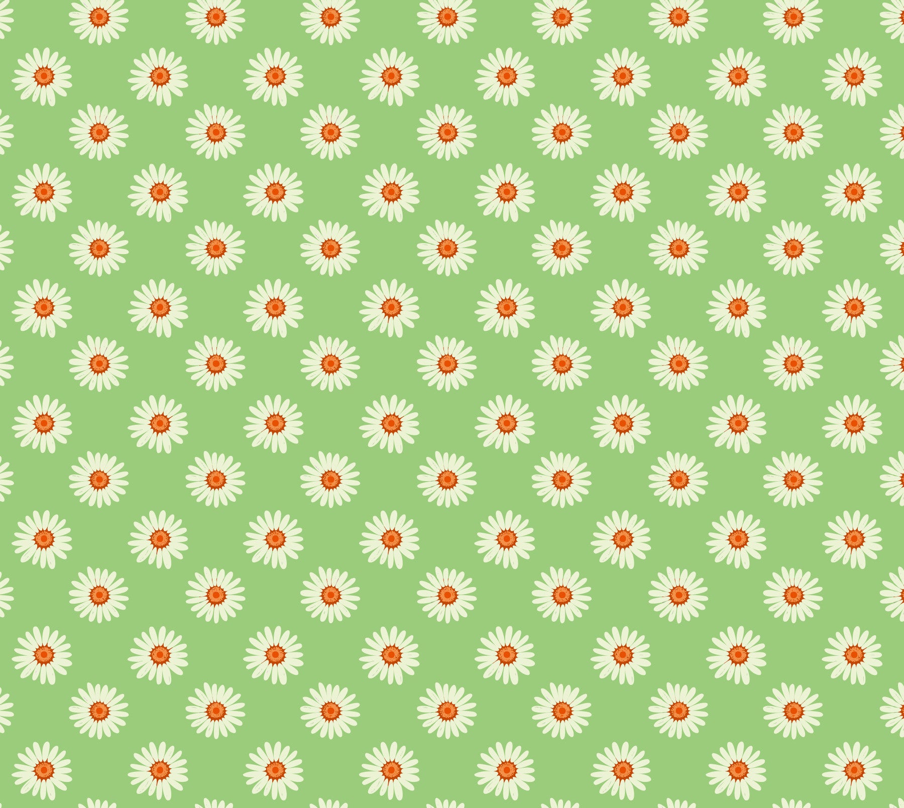 Daisies on Green  Wallpaper⁠ in your room — zoomed