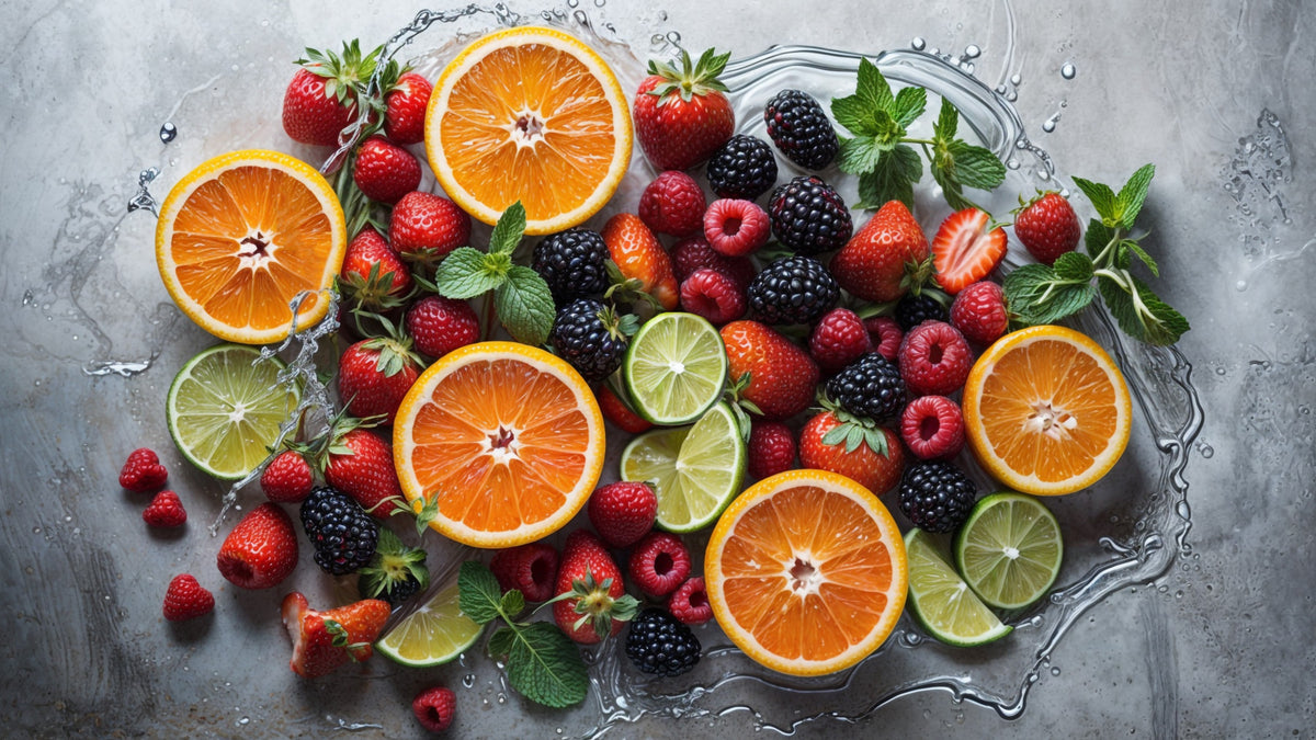 Fruity Splash Wall Mural in your room — zoomed