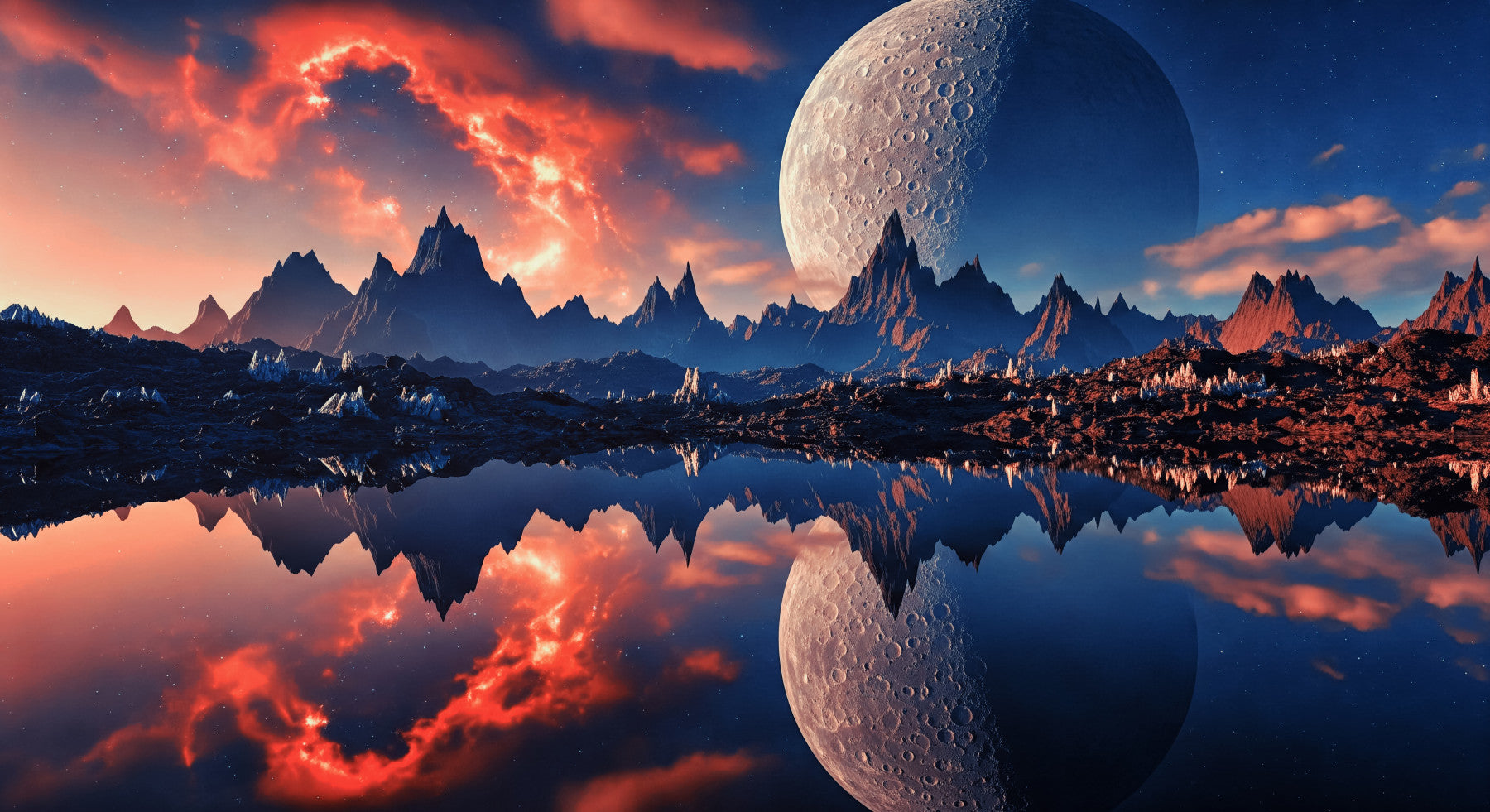 Mirror World Wall Mural