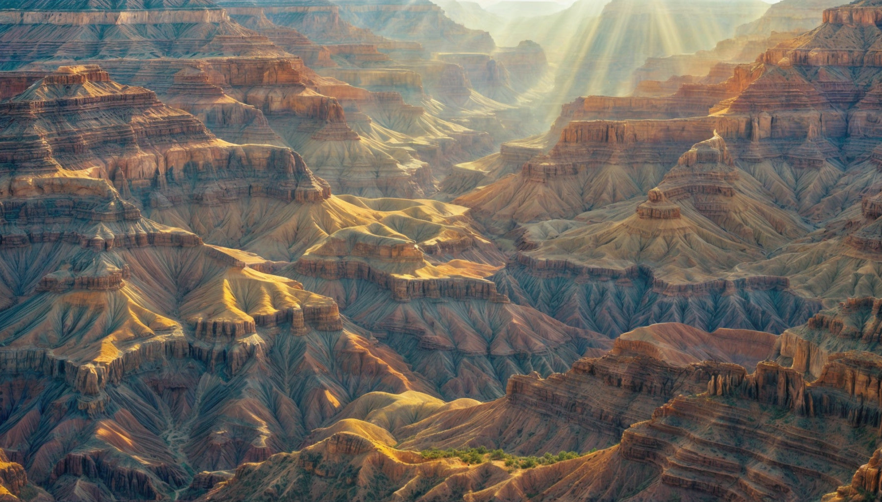 Layers of Light Canyon View Wall Mural