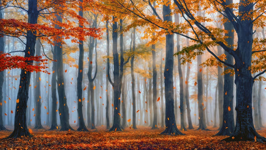 Golden Forest Serenity Wall Mural