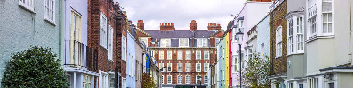 London Charm Wall Mural in your room — zoomed