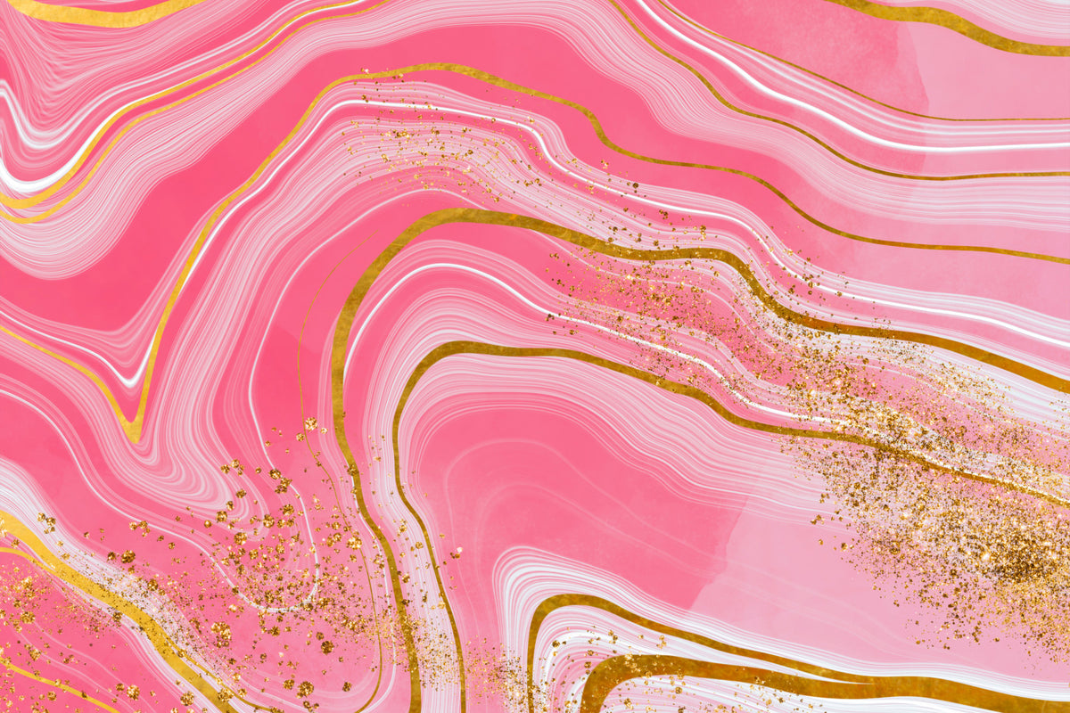 Marble Magic Pink & Gold Wall Mural