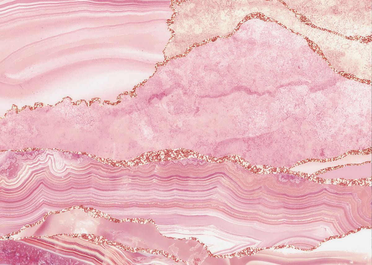 Rose Quartz Sparkle Wall Mural