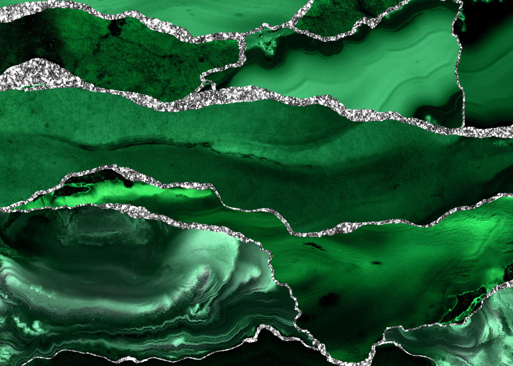 Emerald Agate Wall Mural