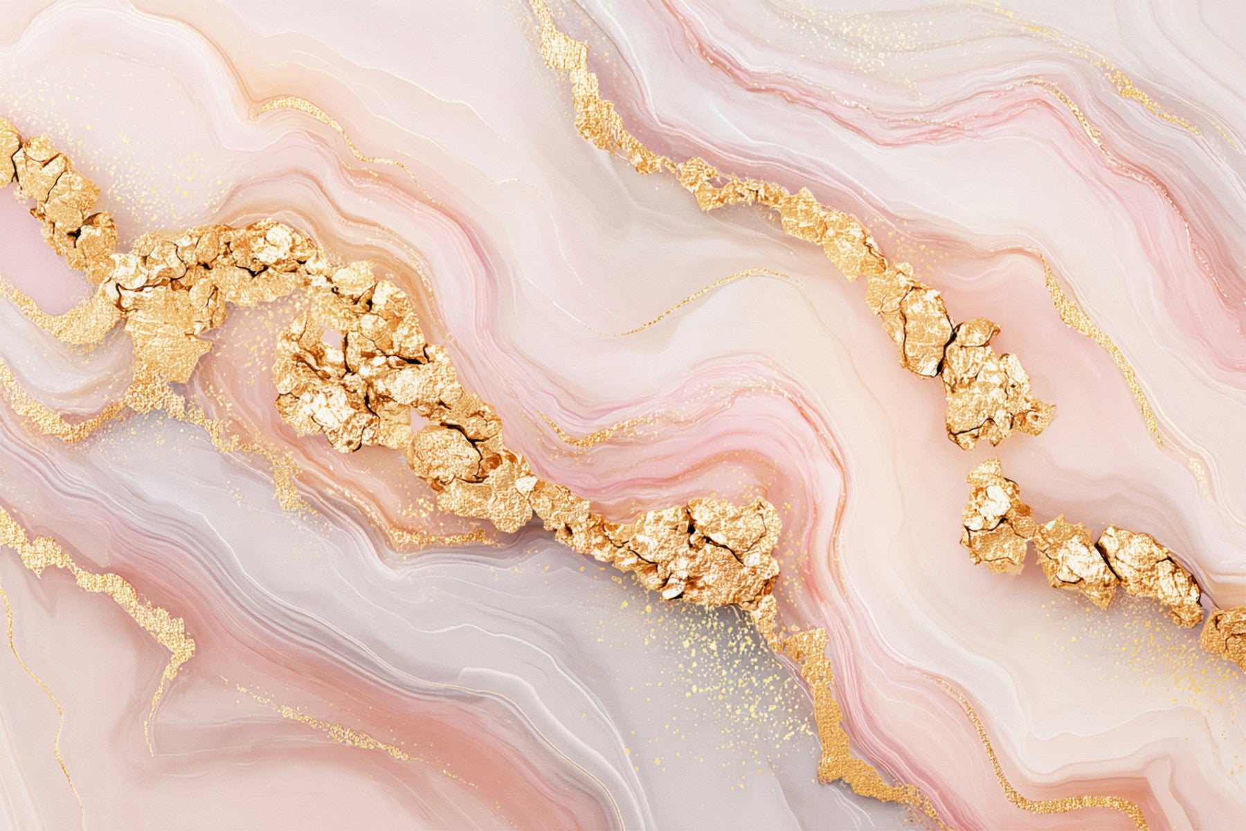 Luxe Girly Glamour Marbling Wall Mural