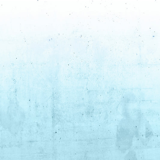 Teal Ombre on Concrete Wall Mural