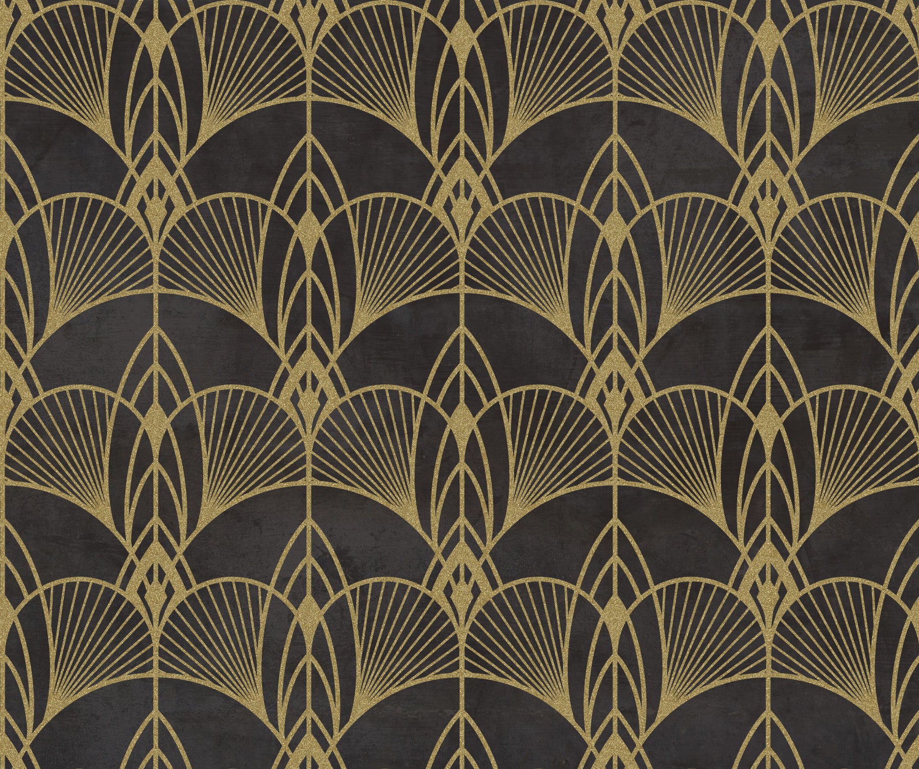 Papier peint glamour noir Art déco