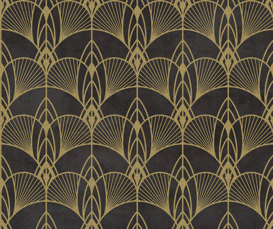 Art Deco Black Glamour Wallpaper⁠
