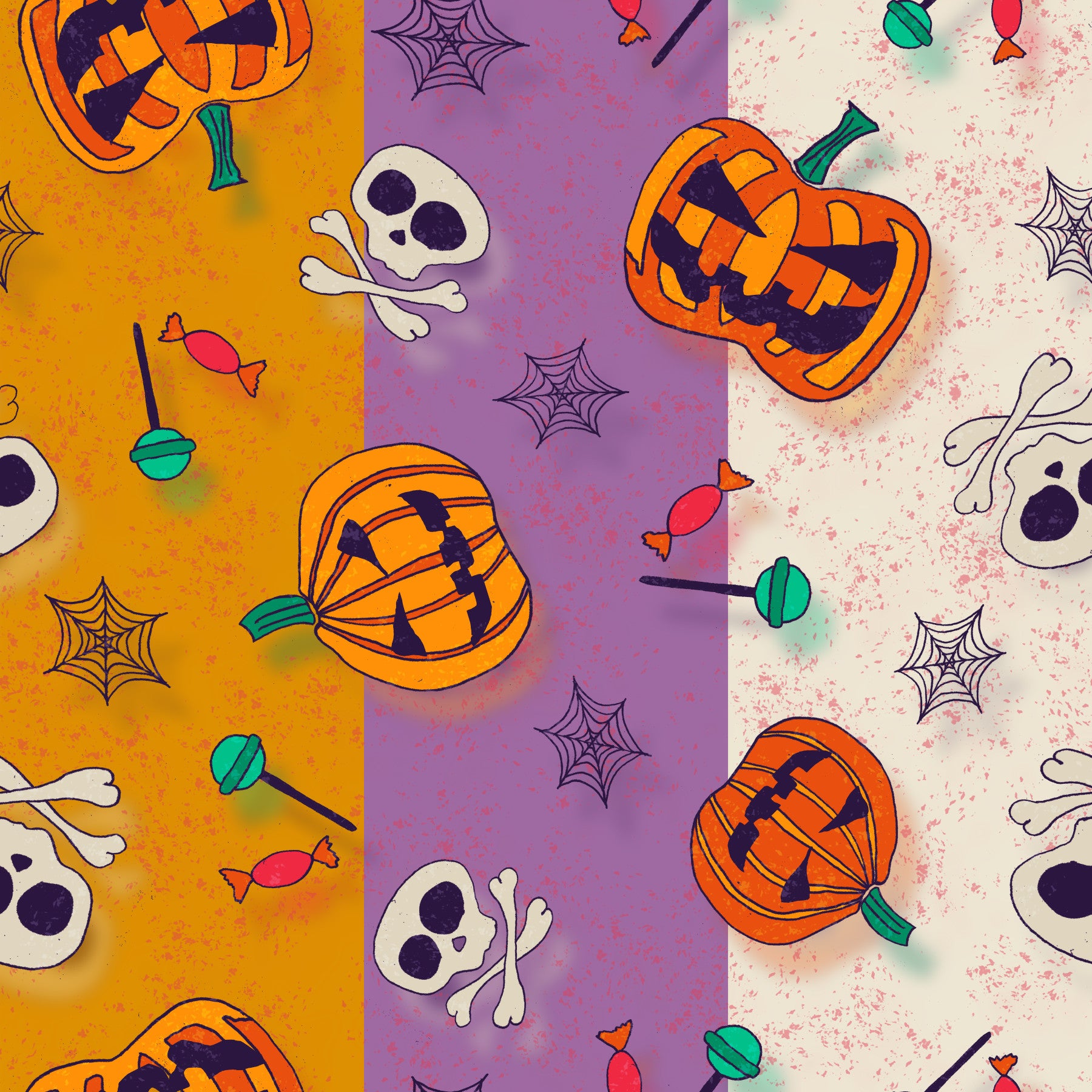 Papier peint motif festif d'Halloween⁠