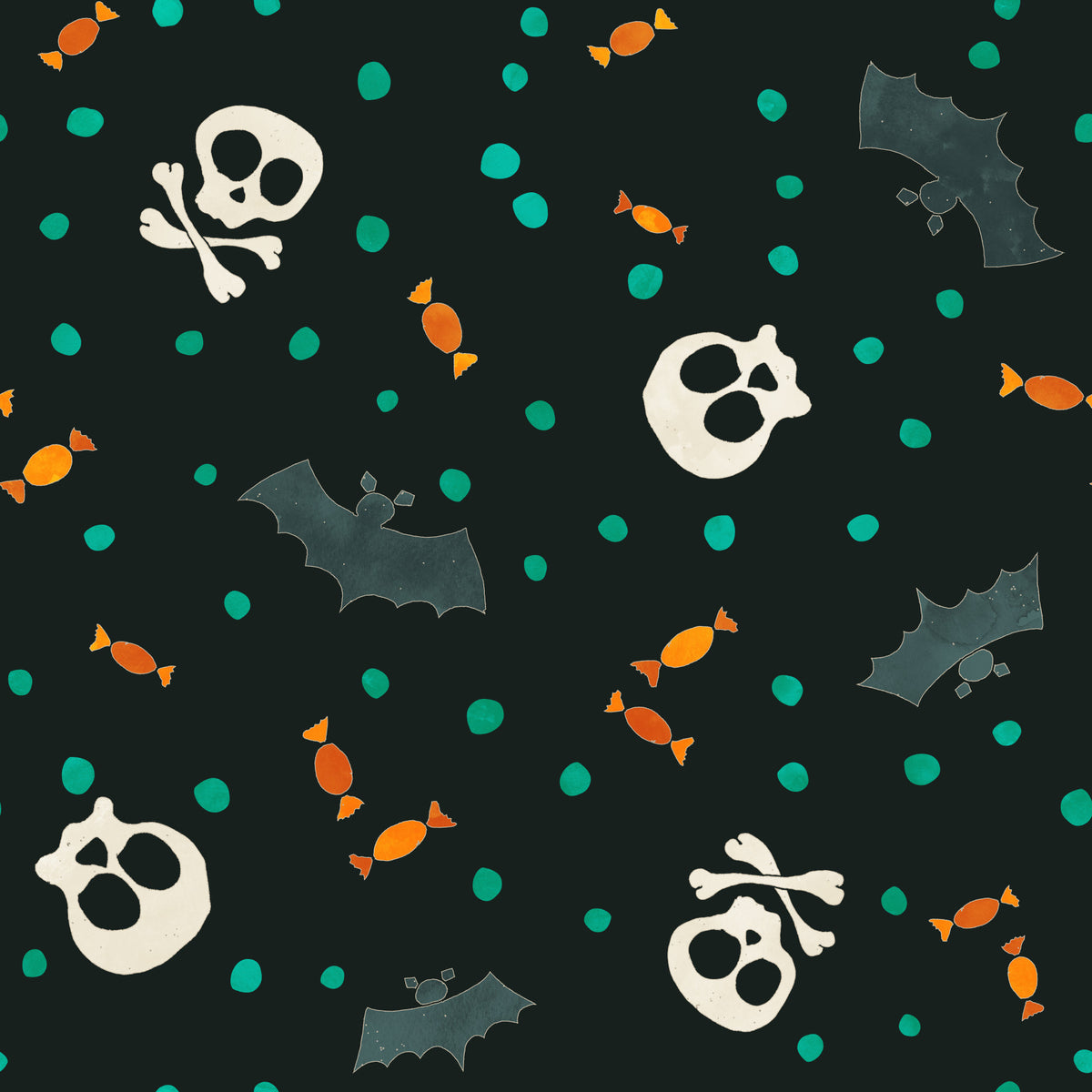 Dark Trick or Treat Party Wallpaper⁠ in your room — zoomed