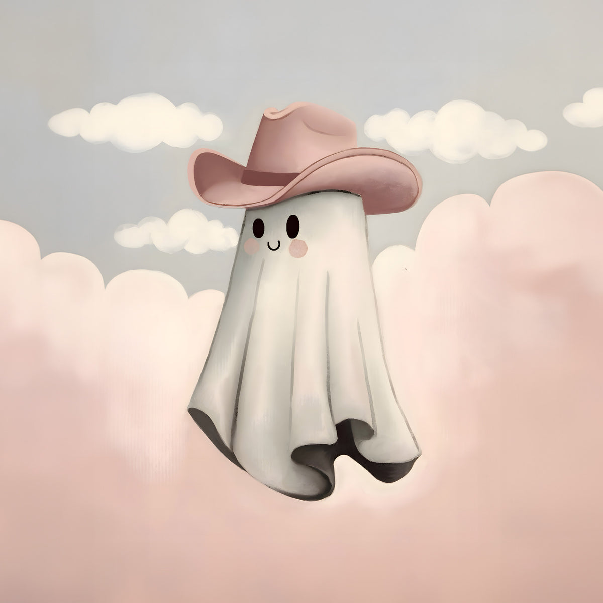 Howdy Ghost Wall Mural in your room