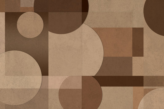 Brown Abstract Wall Mural