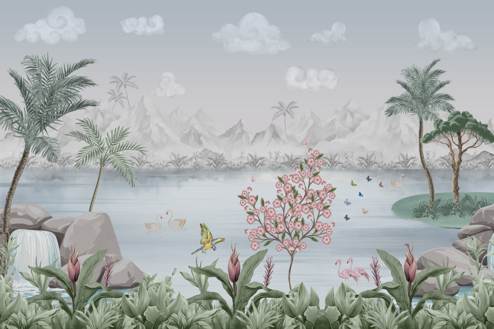Water Garden Dream Wall Mural