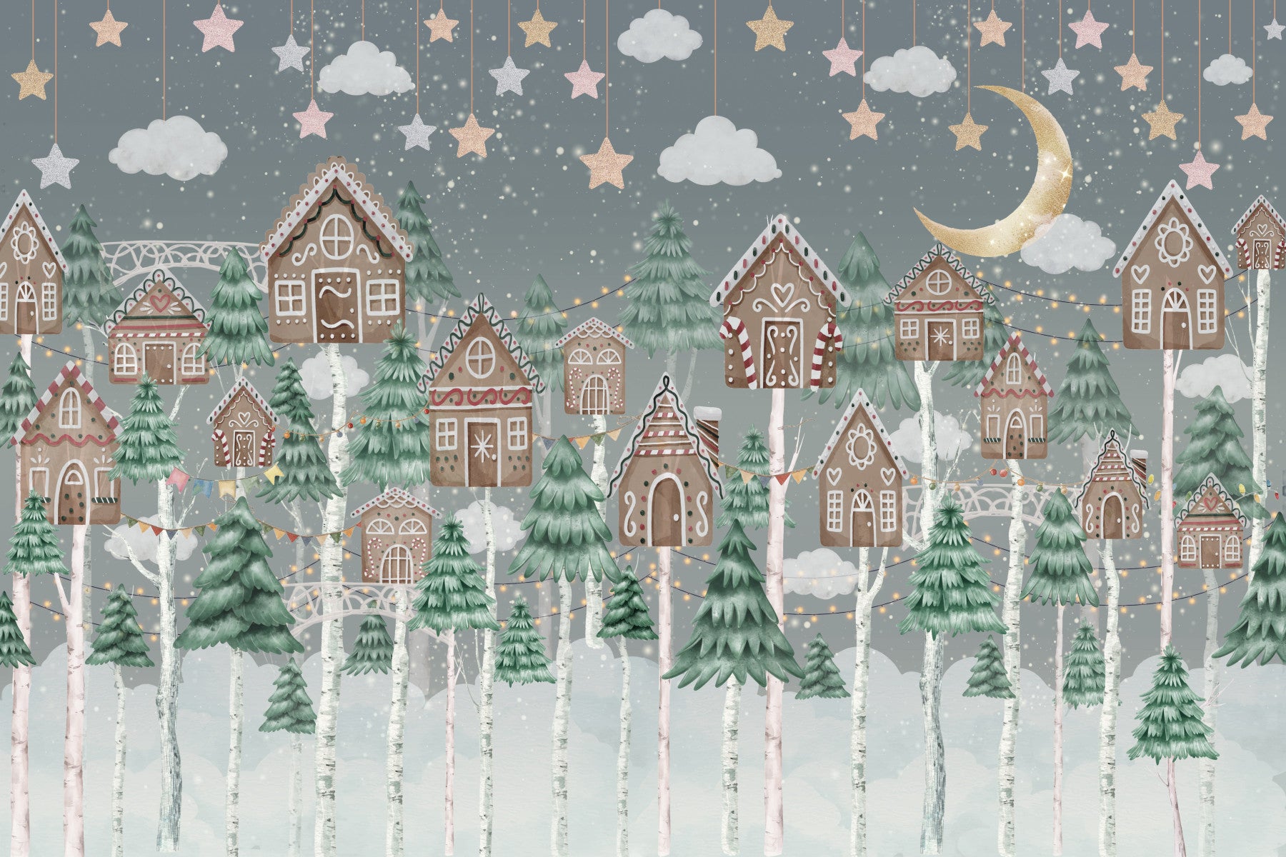Sugar Plum Forest Wall Mural