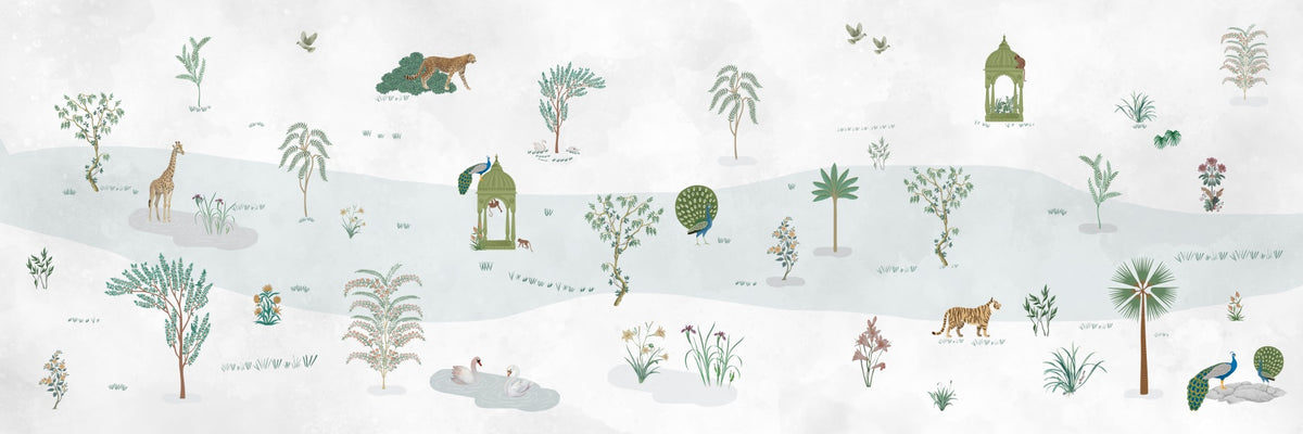 Tranquil Eden Wall Mural in your room — zoomed