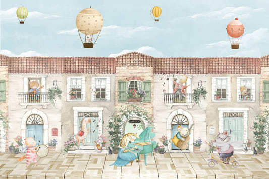 Papier peint panoramique Animal Bandstand