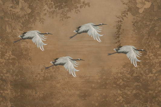 Asian Avian Dream Wall Mural