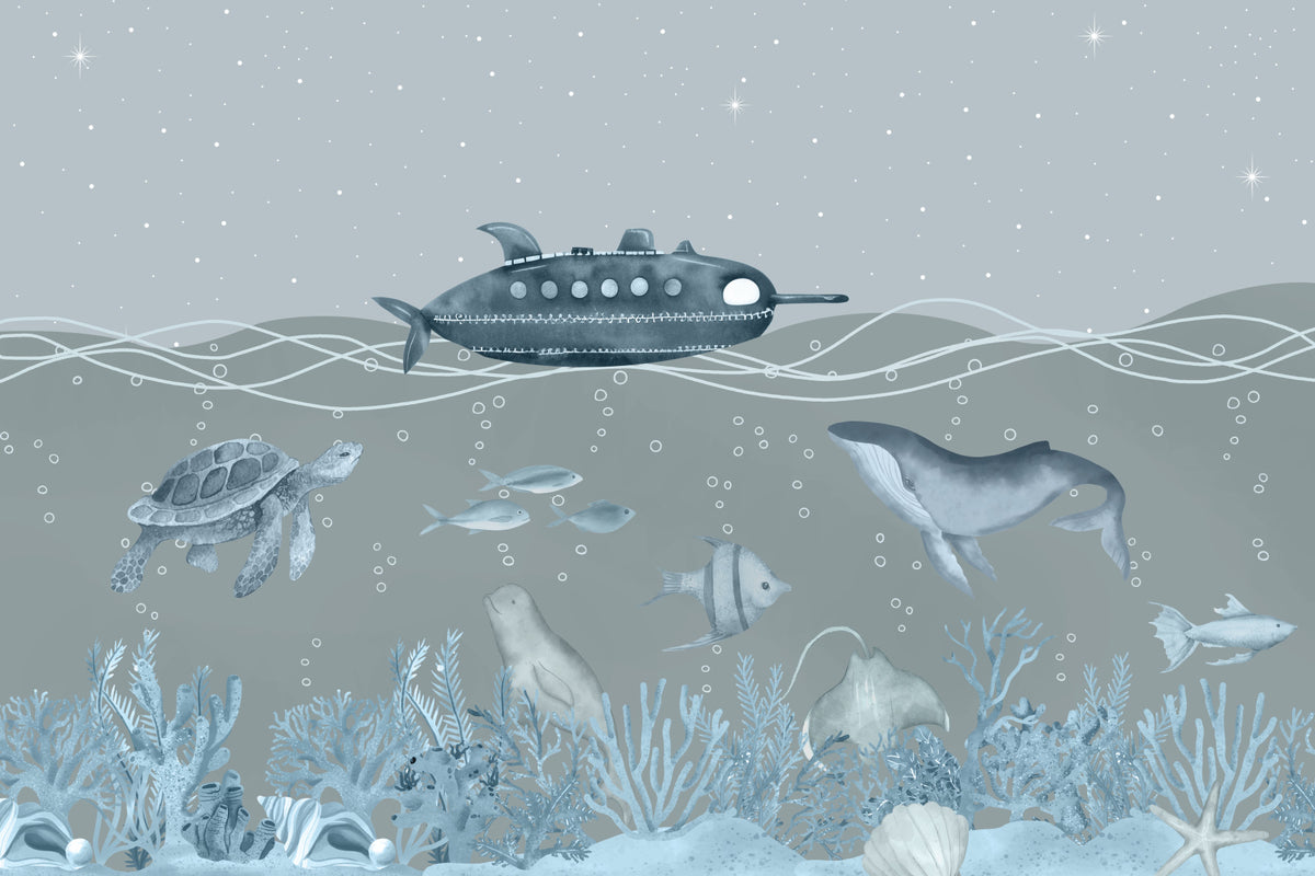 Submarine Wonders Wall Mural