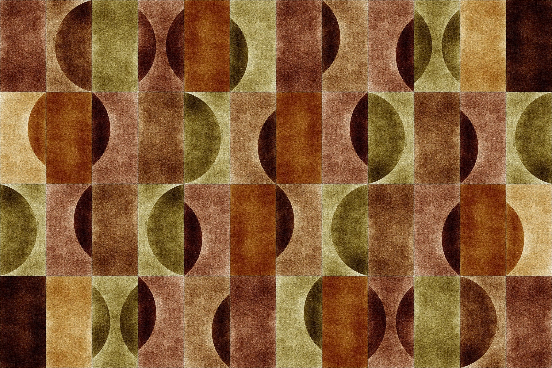 Velluto Gloomy Geometry Wall Mural in your room — zoomed