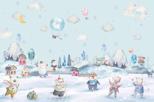 Winter Whimsy Wallpaper Wall Mural
