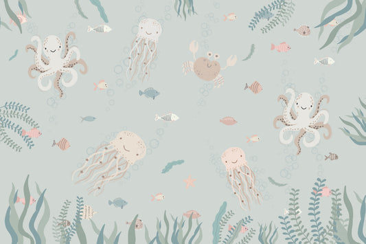 Ocean Friends Wall Mural
