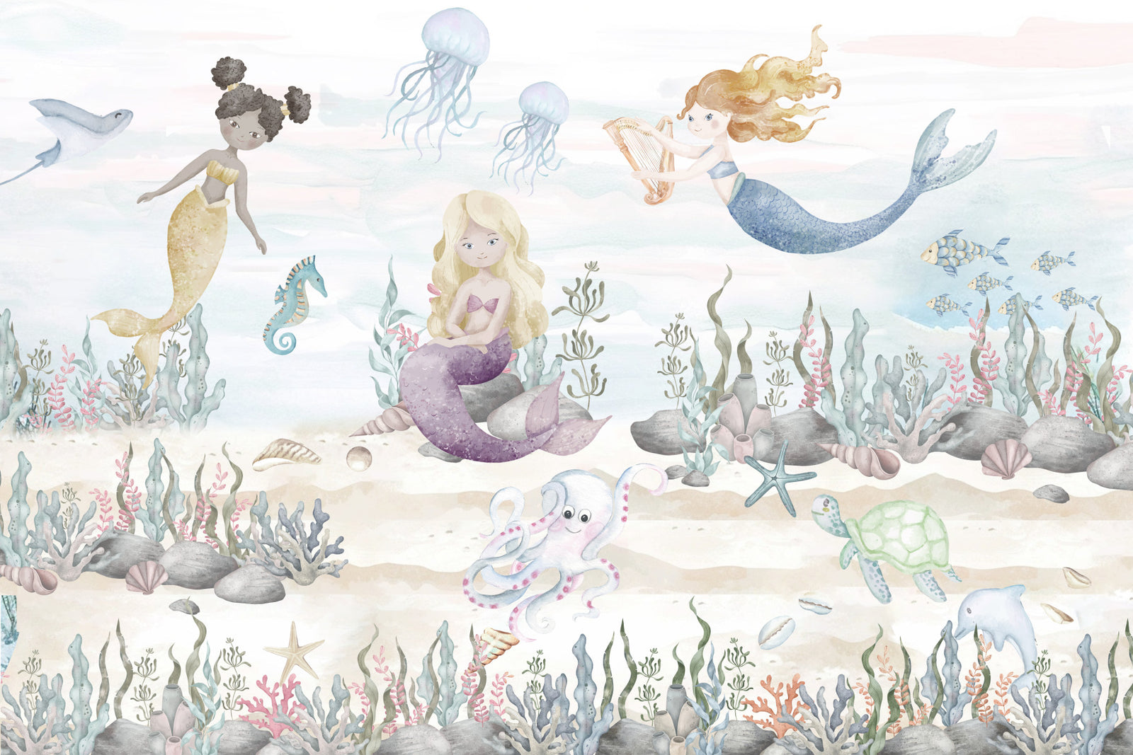 Mermaid Lagoon Wall Mural