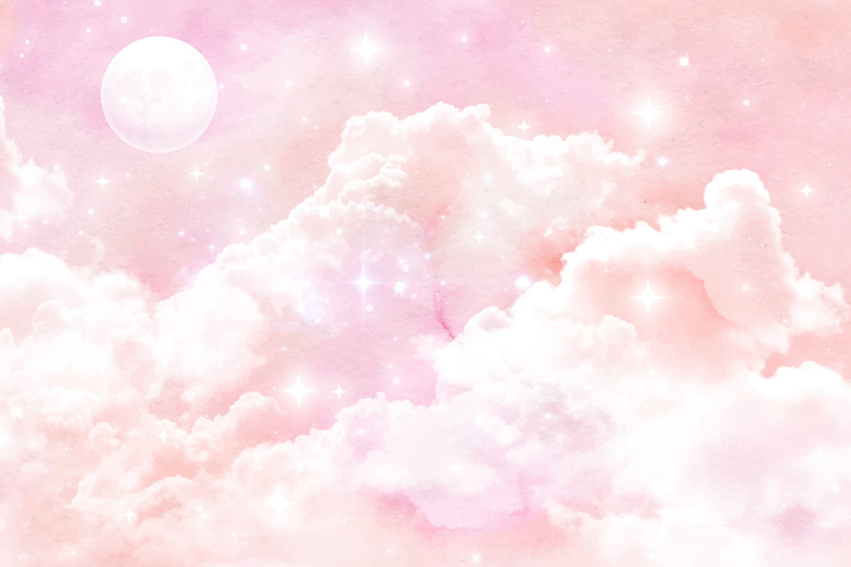 Moonlit Clouds Wall Mural in your room