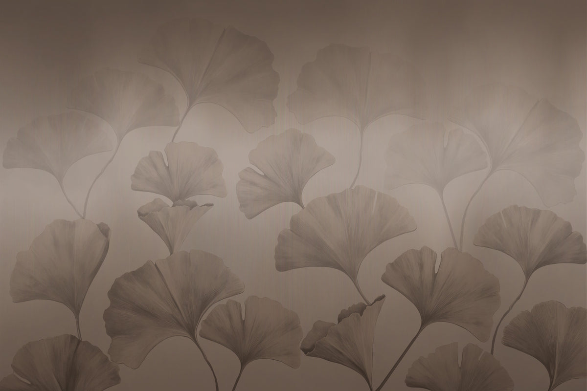 Fresque murale Ombre de Ginkgo
