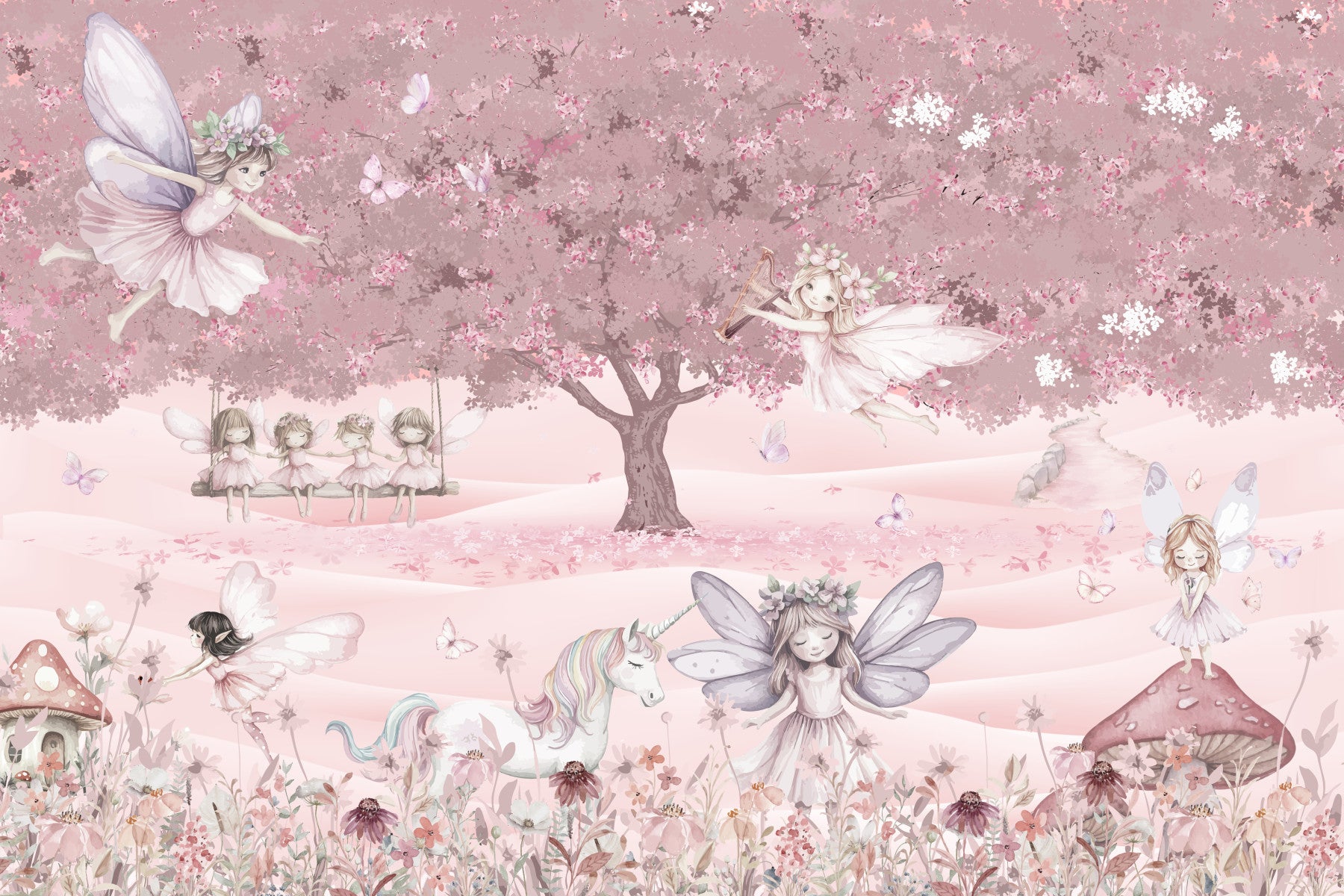 Fairy Tale Canopy Wall Mural
