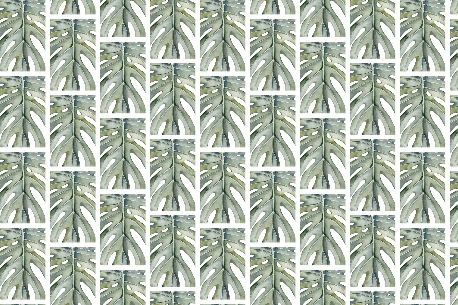 Tropical Greens Wall Mural