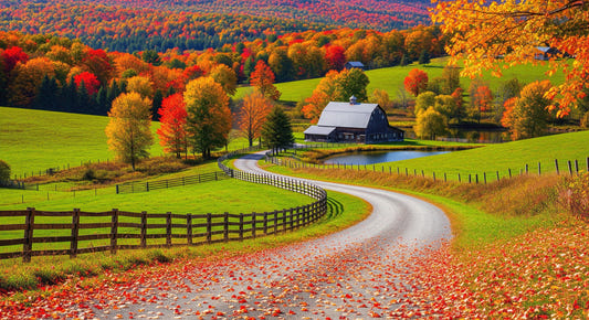Autumnal Farm Charm Wall Mural