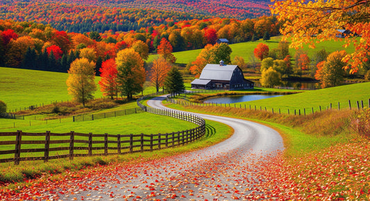 Autumnal Farm Charm Wall Mural