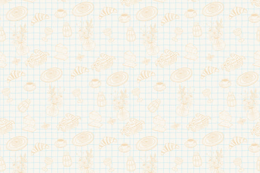 Fresque murale Gourmet Doodles