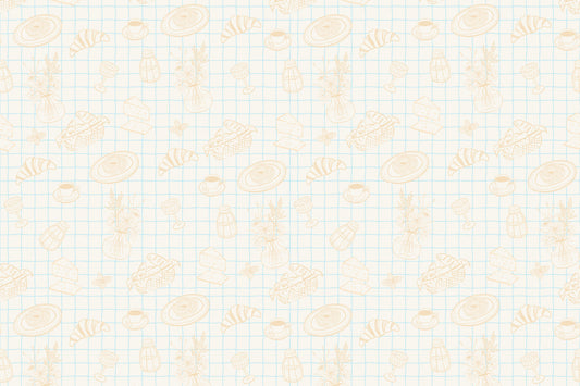 Gourmet Doodles Wall Mural
