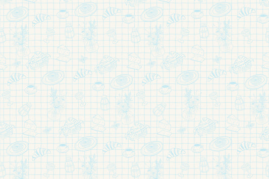 Bistro Grid Wall Mural
