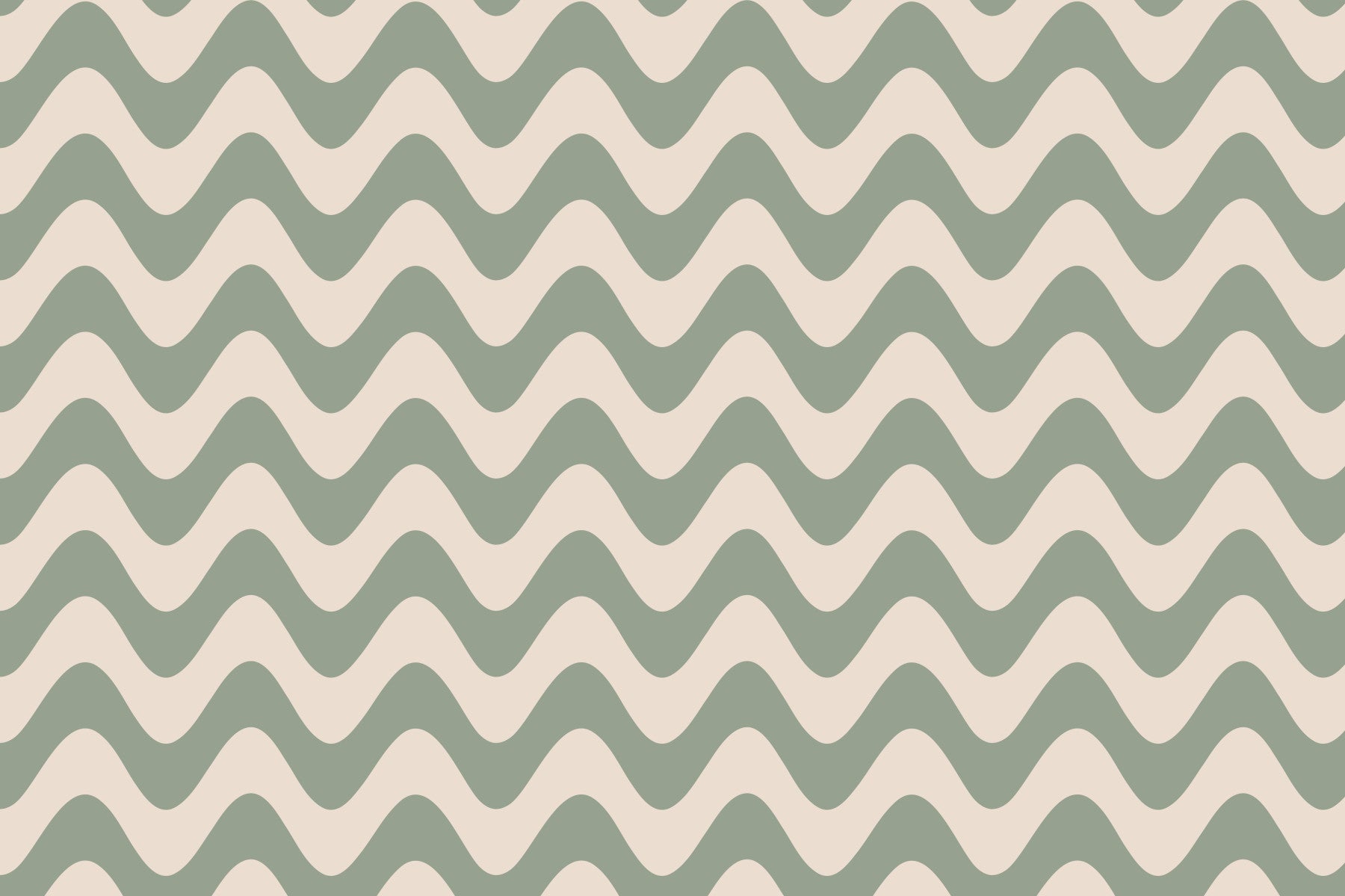 Sage Serenity Waves Wallpaper⁠