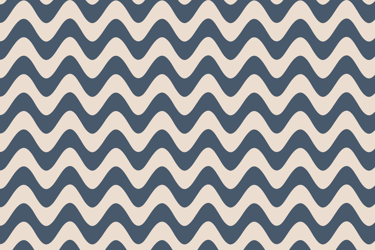 Serene Wave Wallpaper⁠ in your room — zoomed