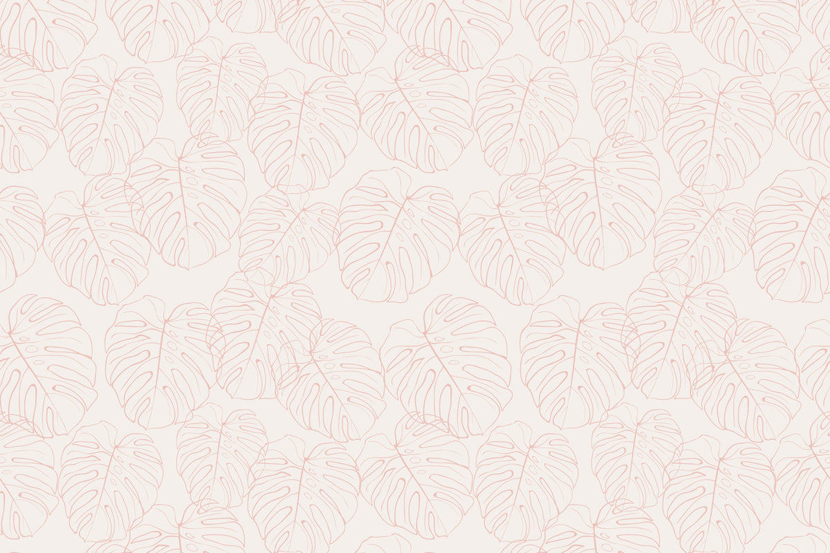 Papier peint Monstera Blush in your room