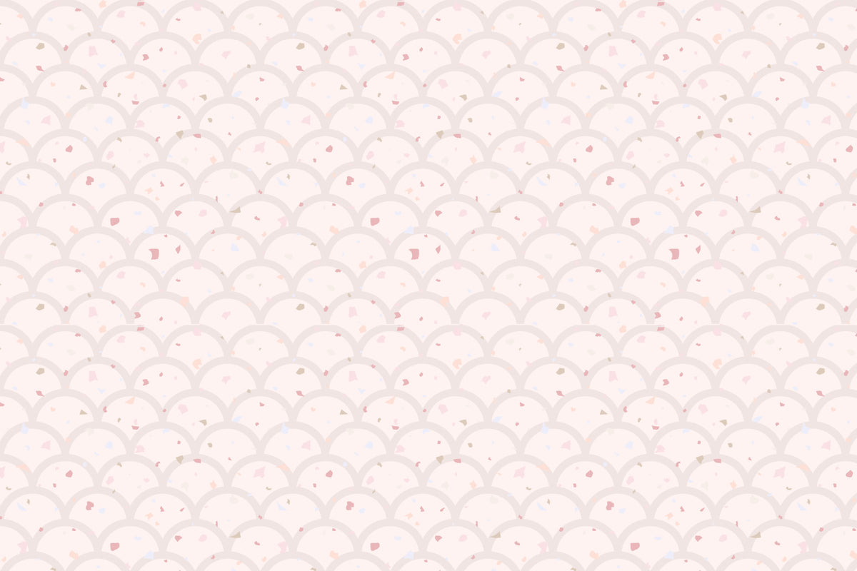 Papier peint à coquilles subtiles in your room — zoomed