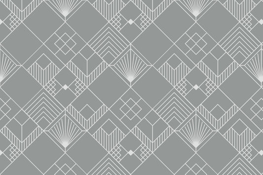 Modern Deco Gray Wallpaper⁠