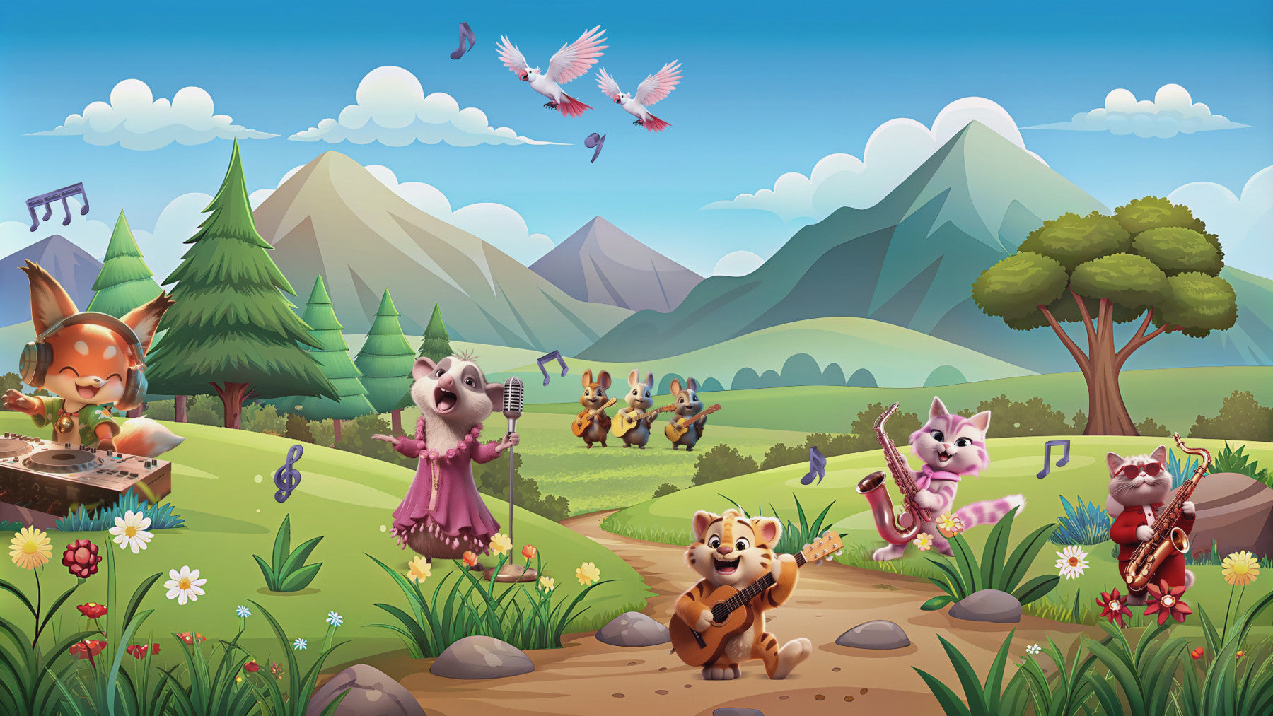 Papier peint panoramique Animal Bandstand Vista