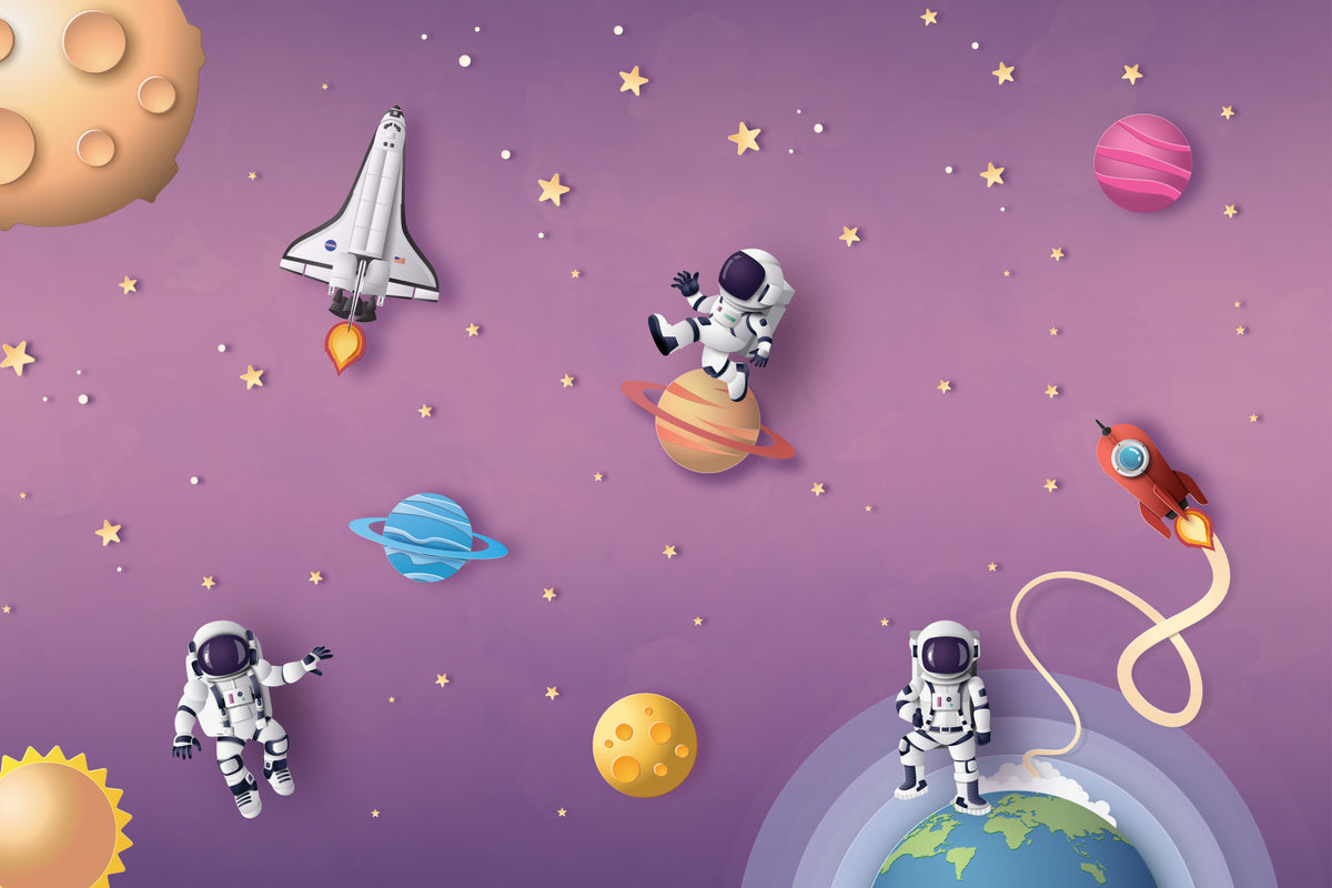 Cosmic Crew Wall Mural in your room
