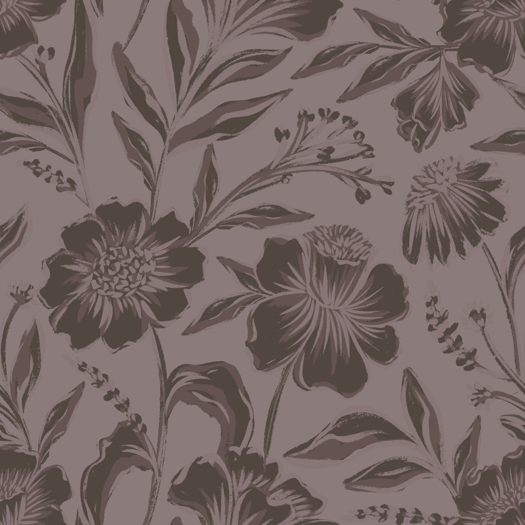 Papier peint Floraison Terreux