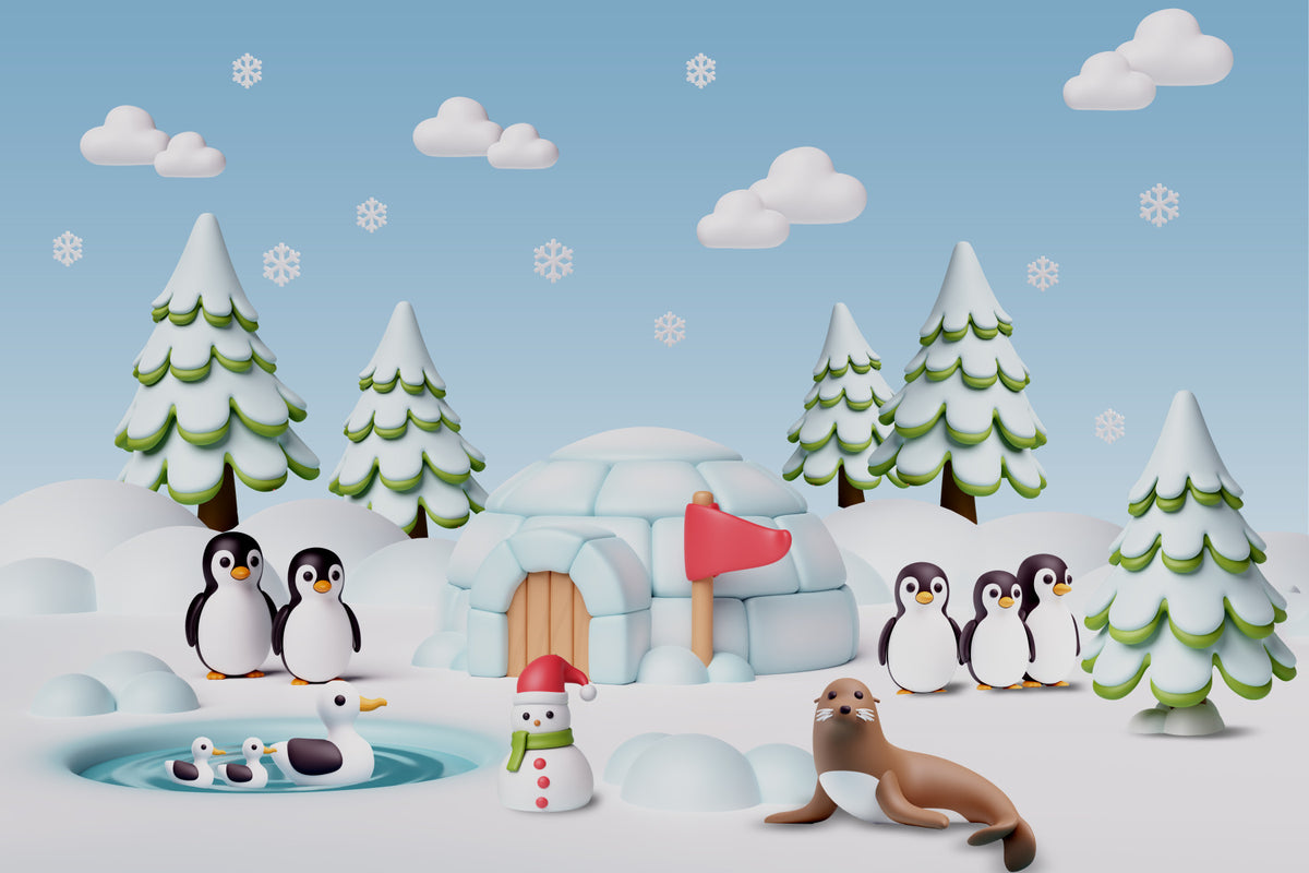 Igloo Antics Wall Mural in your room